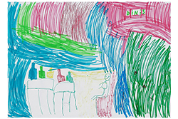 Desenho de Dinis com 6 Anos
