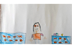Desenho de Dinis com 6 Anos